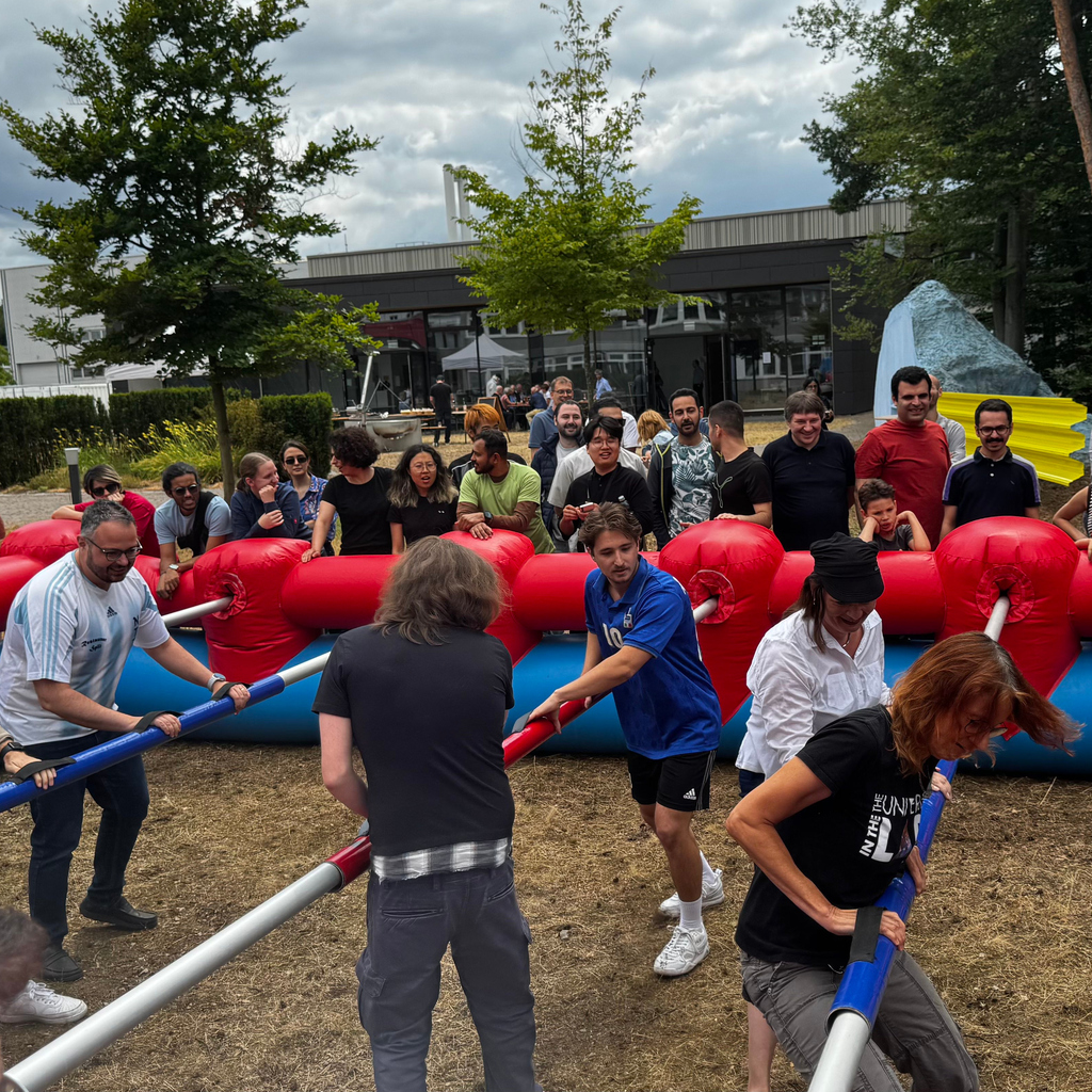 Menschenkicker-Turnier beim ITEP Sommerfest 2025