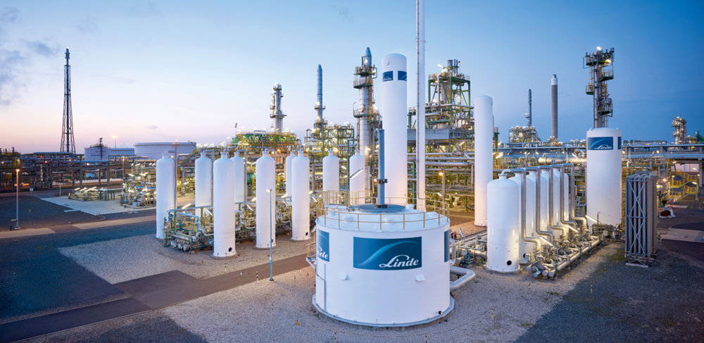 Wasserstoff-Produktionsanlage der Firma Linde in Leuna